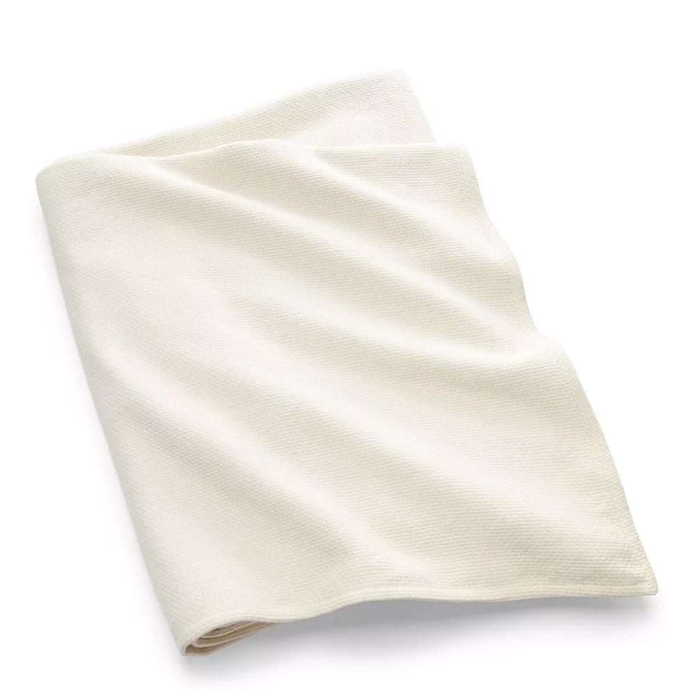 LAUREN RALPH LAUREN King Classic Weave Blanket $300 Cream